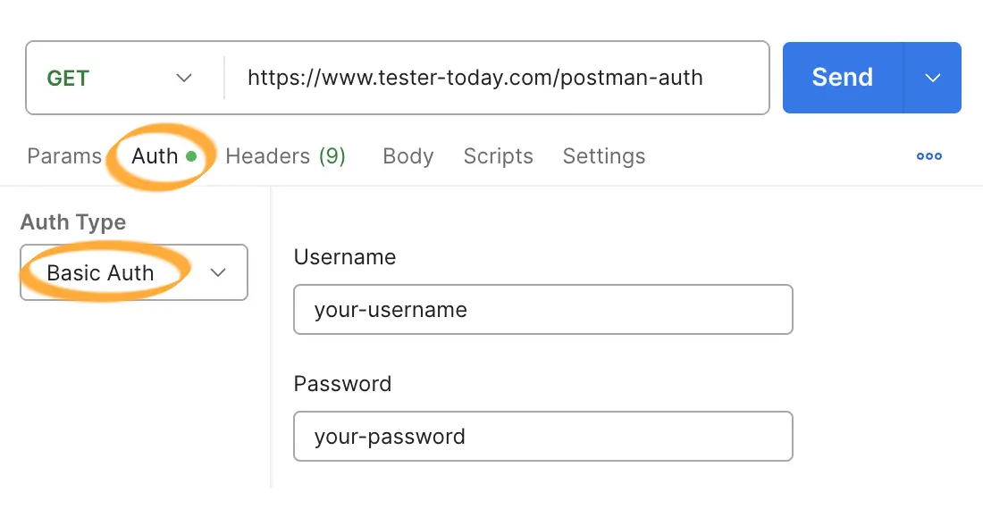 postman-basic-auth